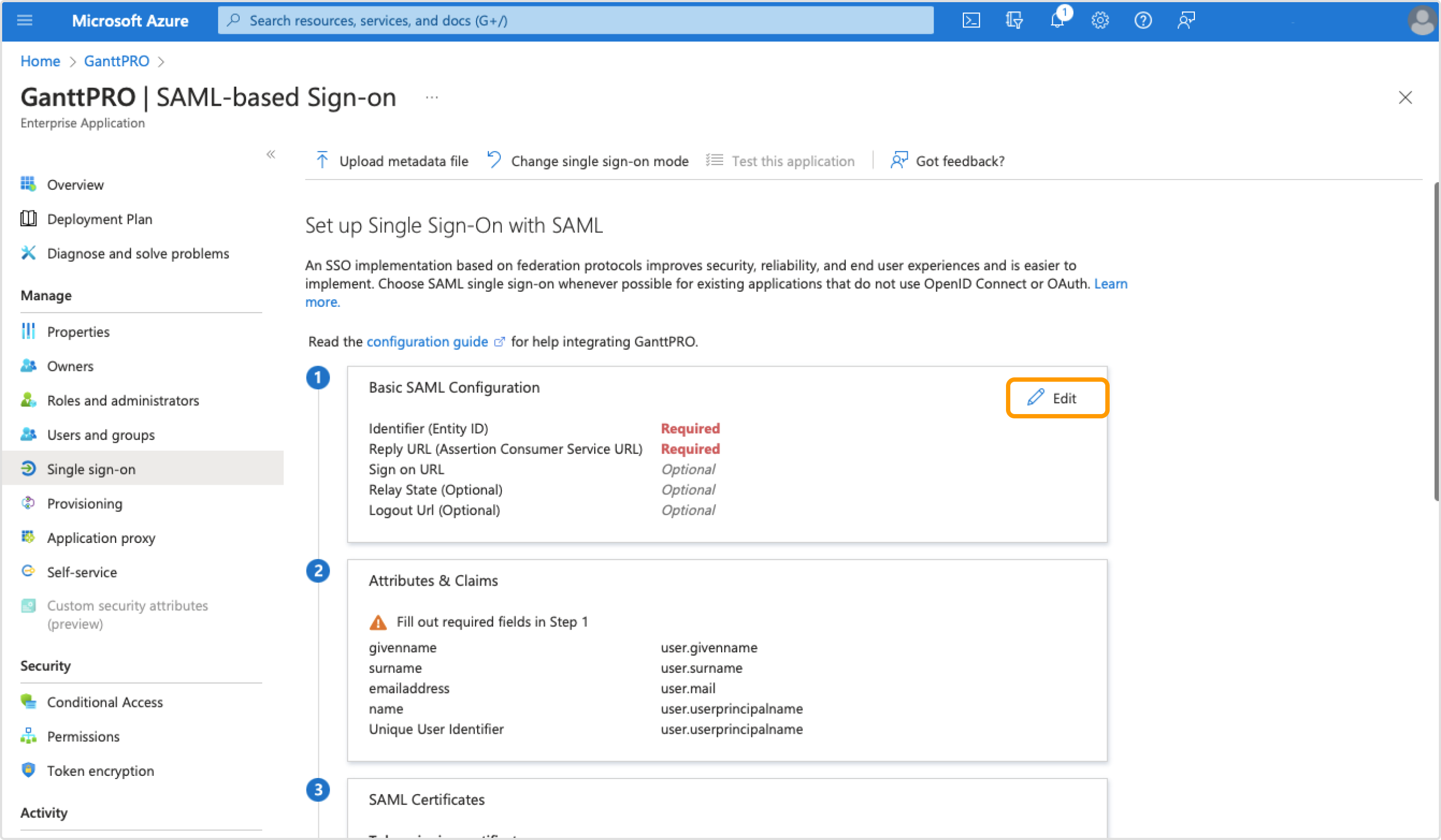 Sso With Azure Ad Ganttpro Knowledge Base