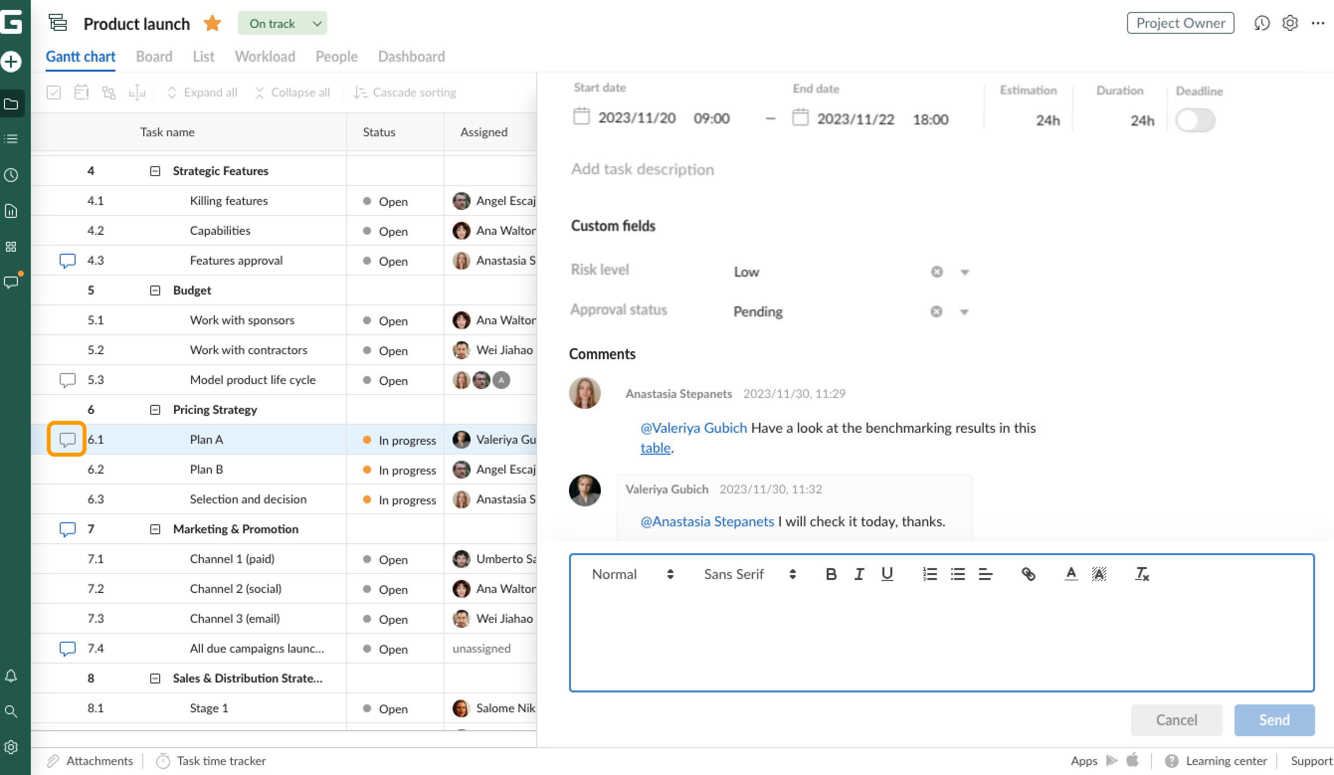 Team collaboration-Comments from project grid.png