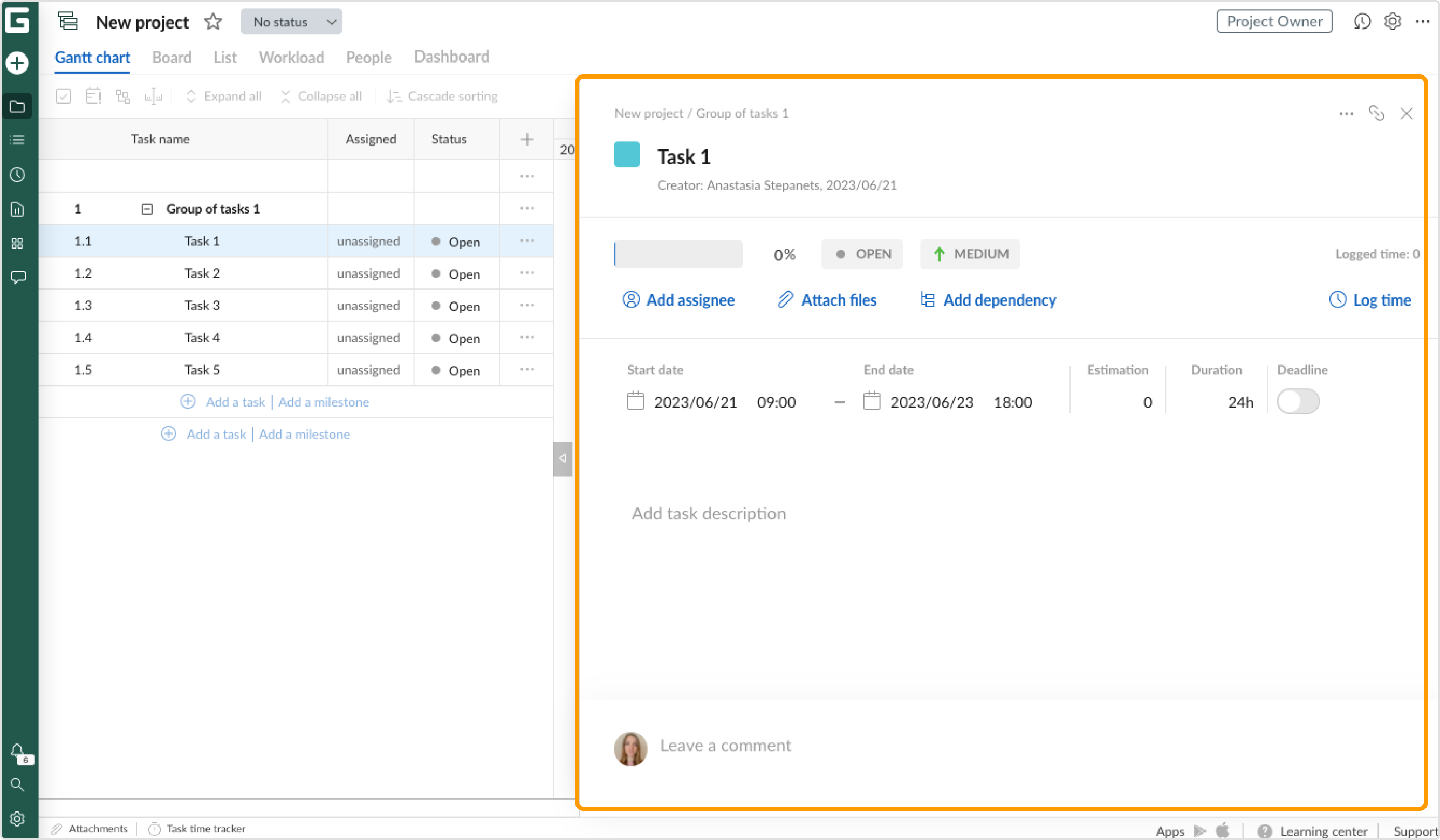 GanttPRO-first steps-task settings.png