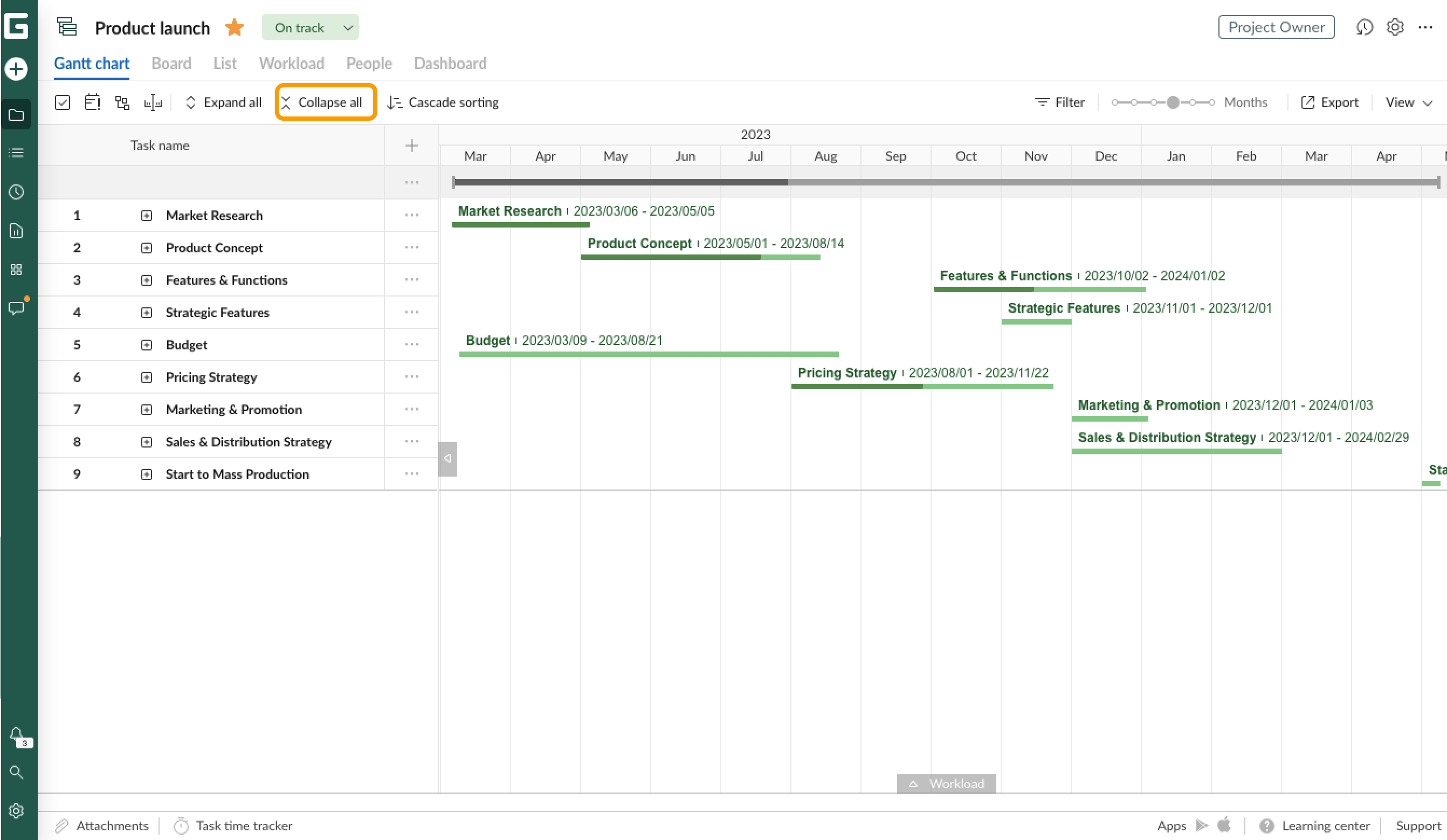 Gantt chart view-Collapse all.png
