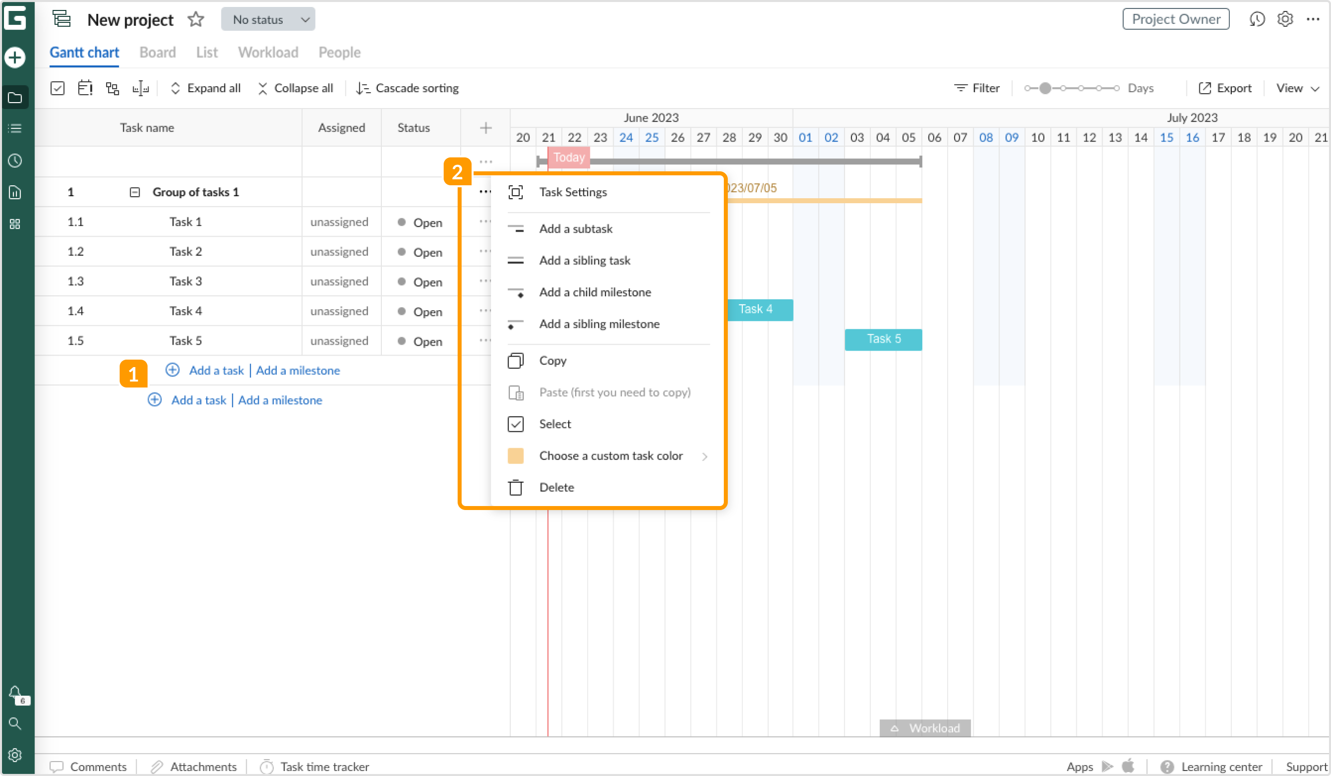 C mo Crear El Primer Proyecto Base De Conocimientos De GanttPRO