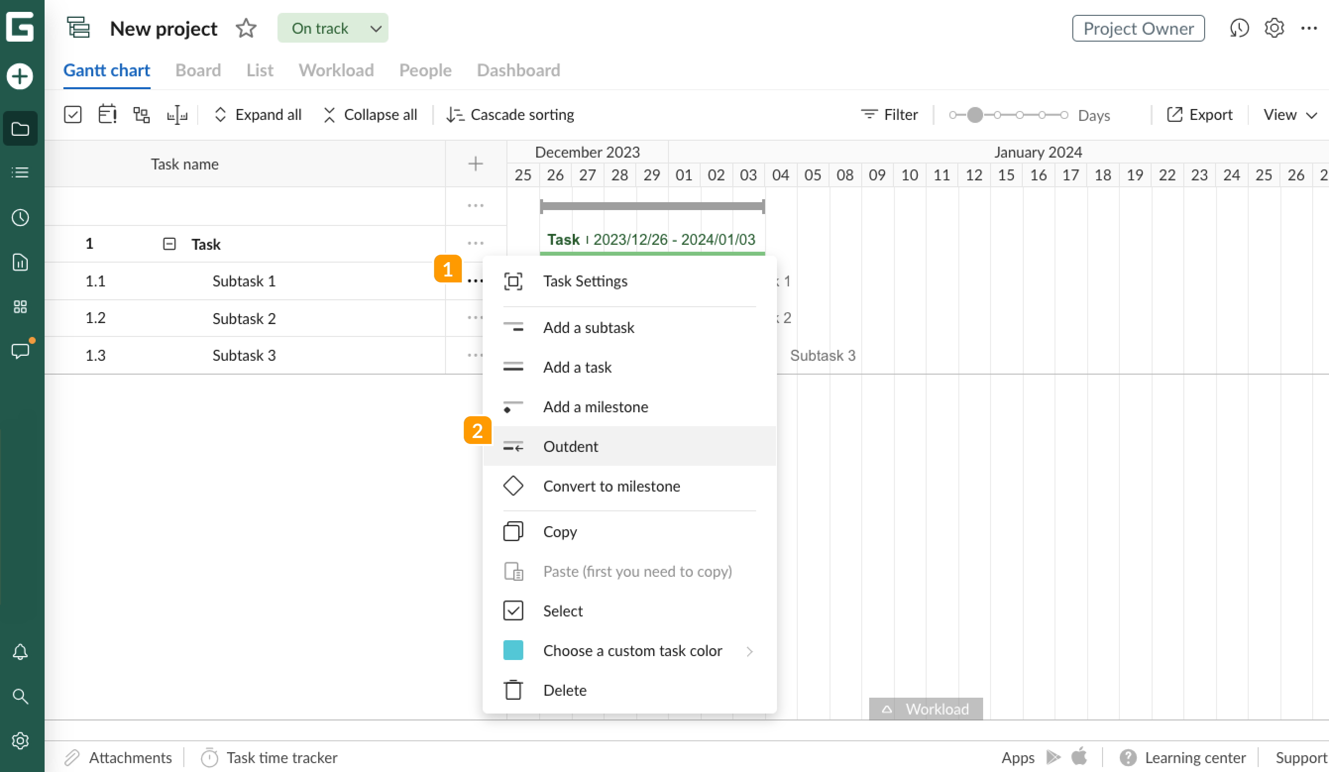 Tasks-Convert task-Outdent.png