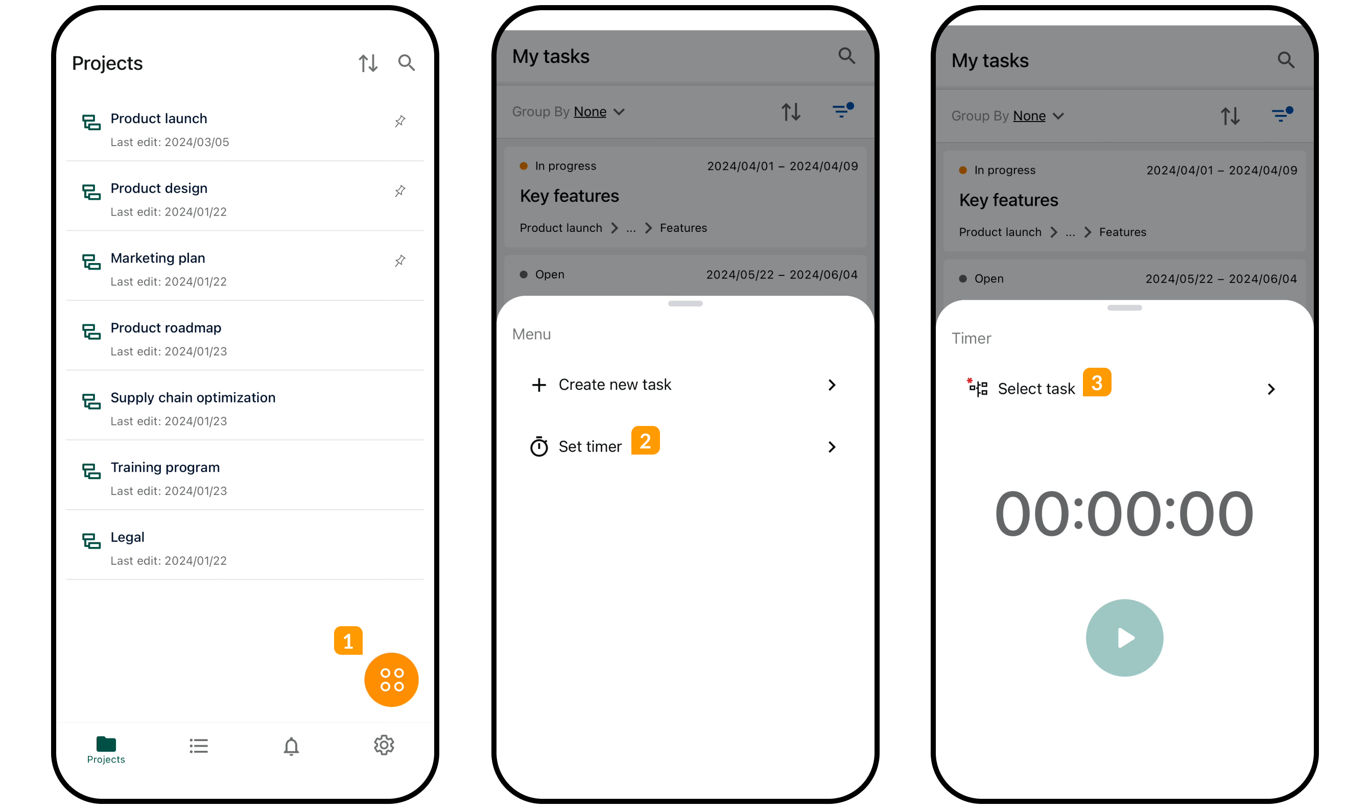 GanttPRO mobile app - set timer.png