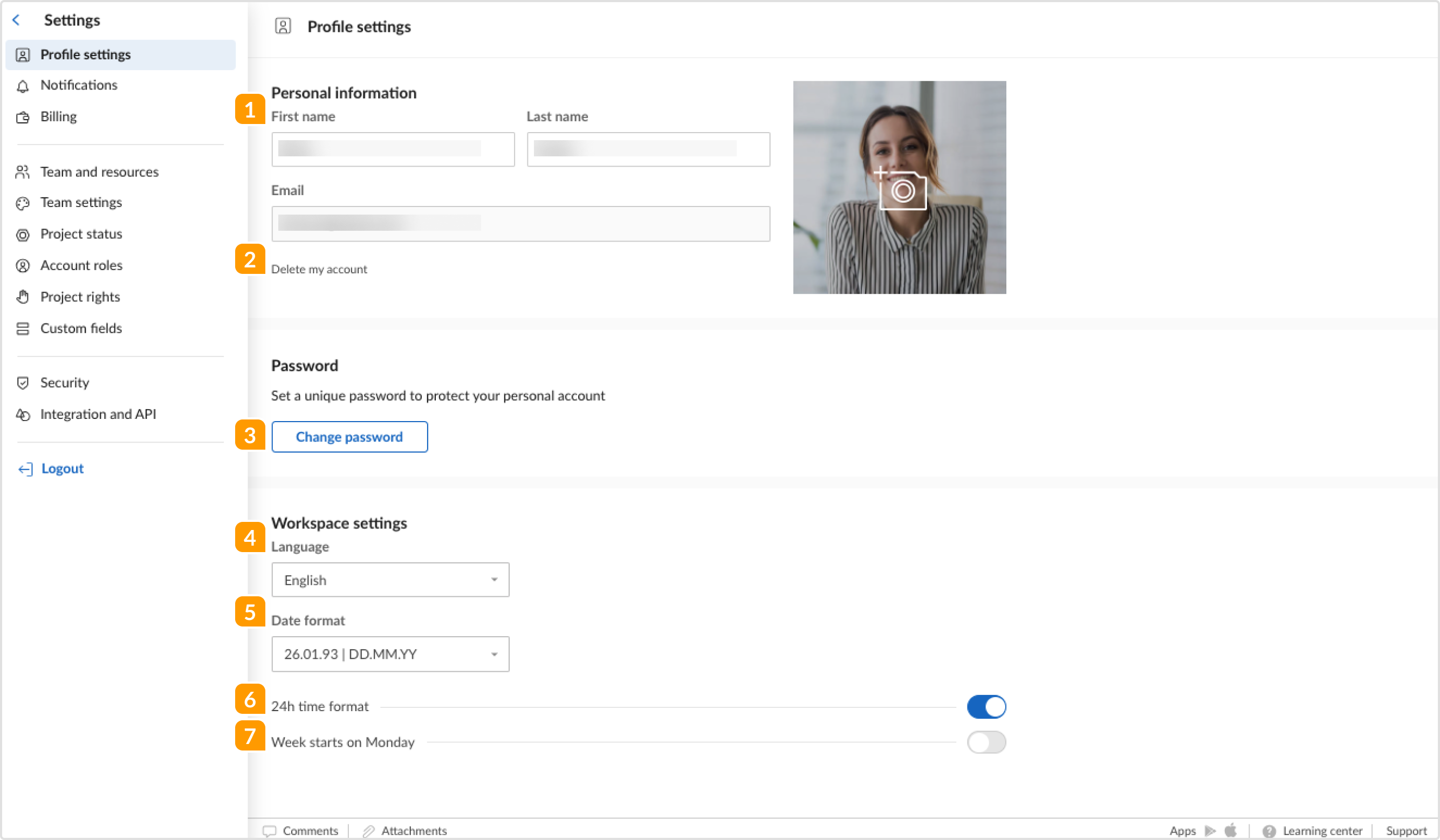 GanttPRO - Account settings - Profile.png