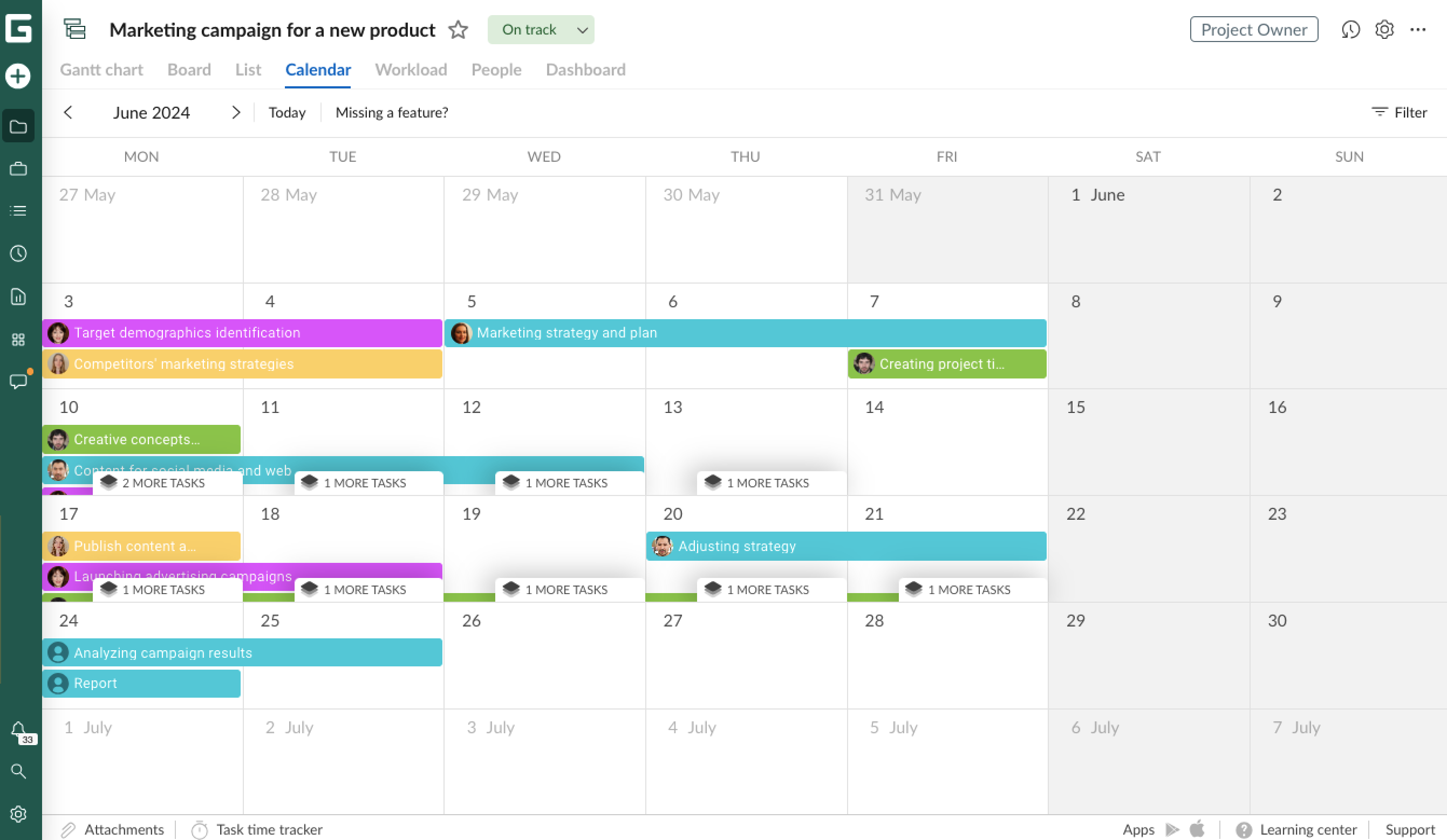 GanttPRO fundamentals - Calendar view.png