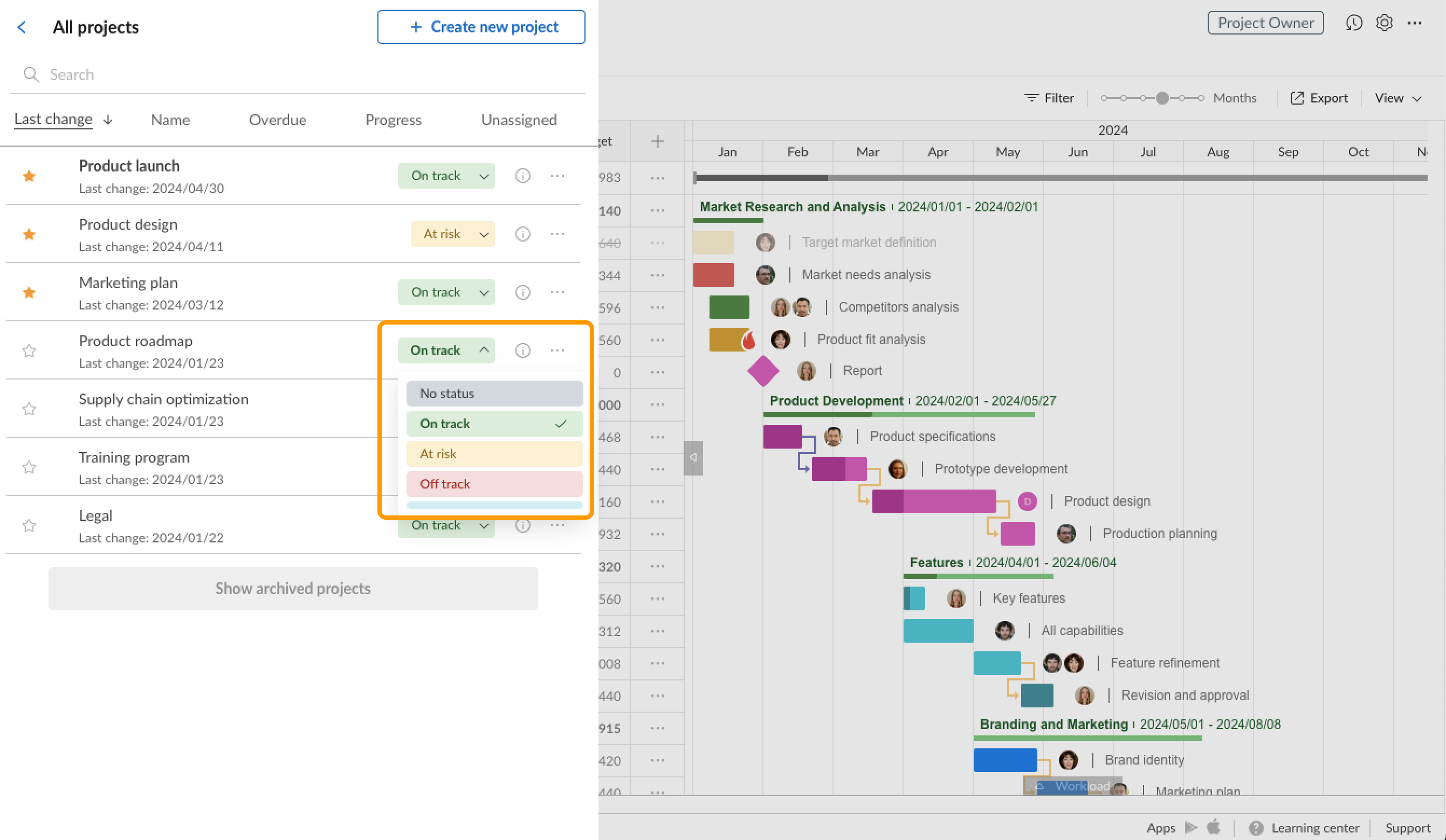 Projects-Project status-All projects tab.png