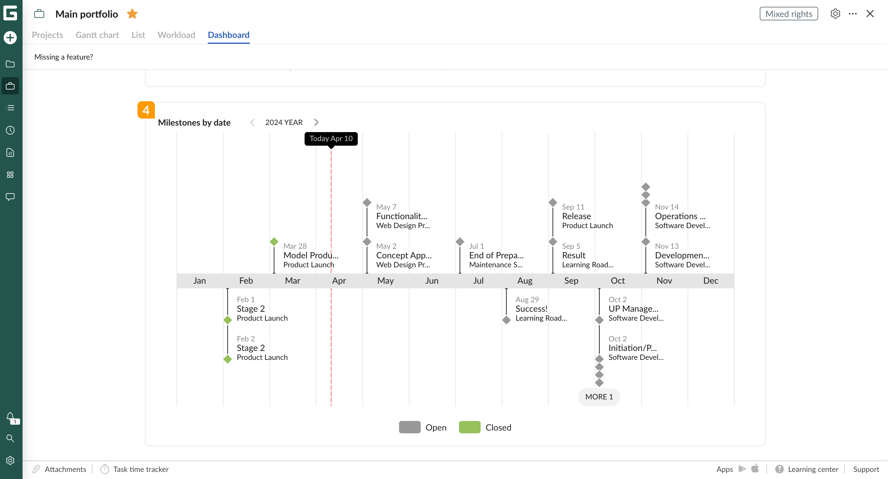 Portfolio - portfolio management - milestones.png