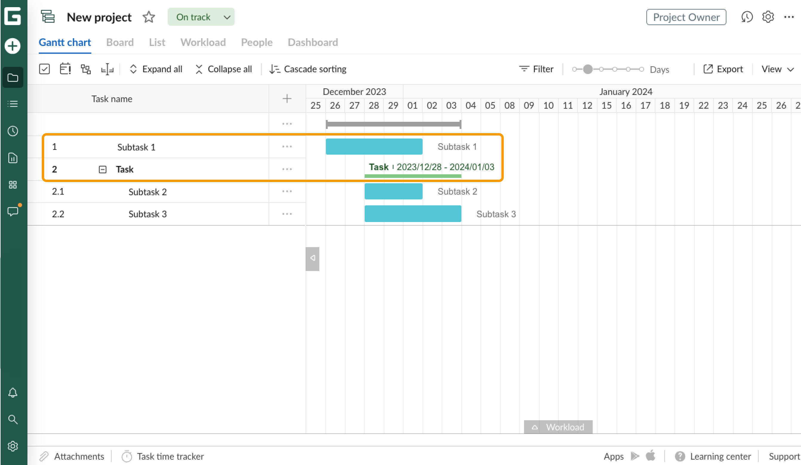 Tasks-Convert task-Outdent-Result.png