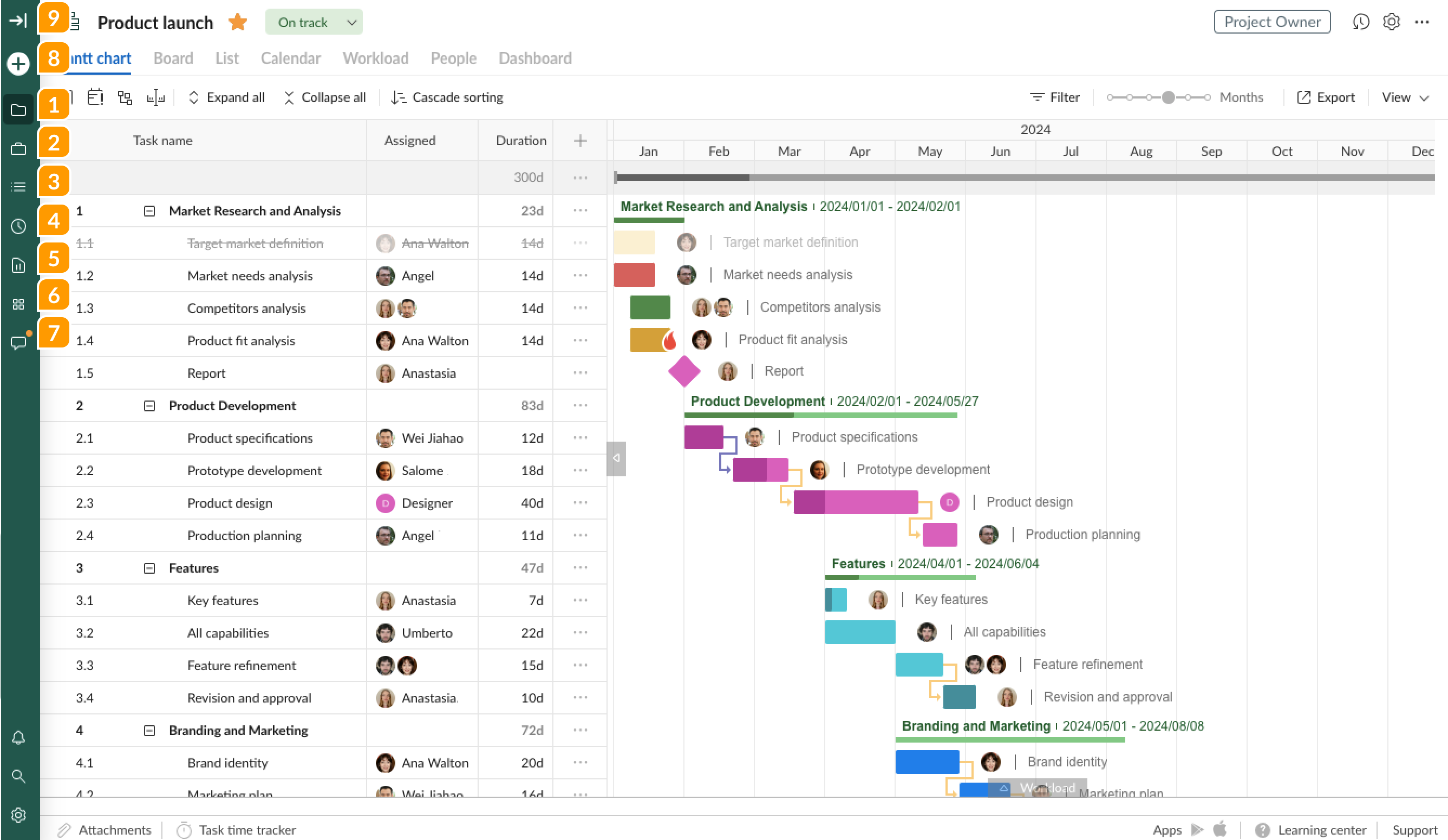 GanttPRO-Navigation-Left sidebar.png