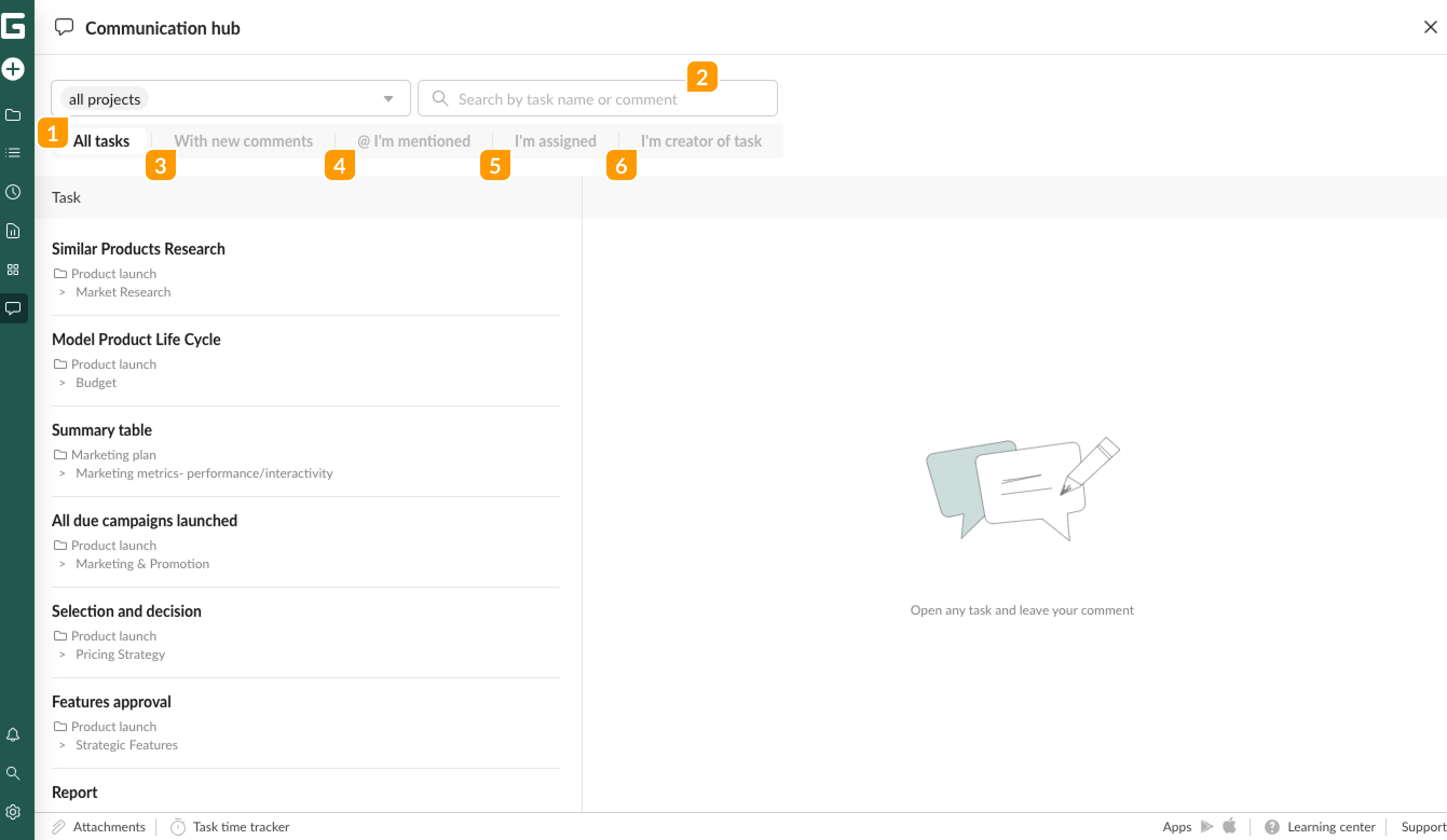 Team collaboration-Communication hub-search comments.png