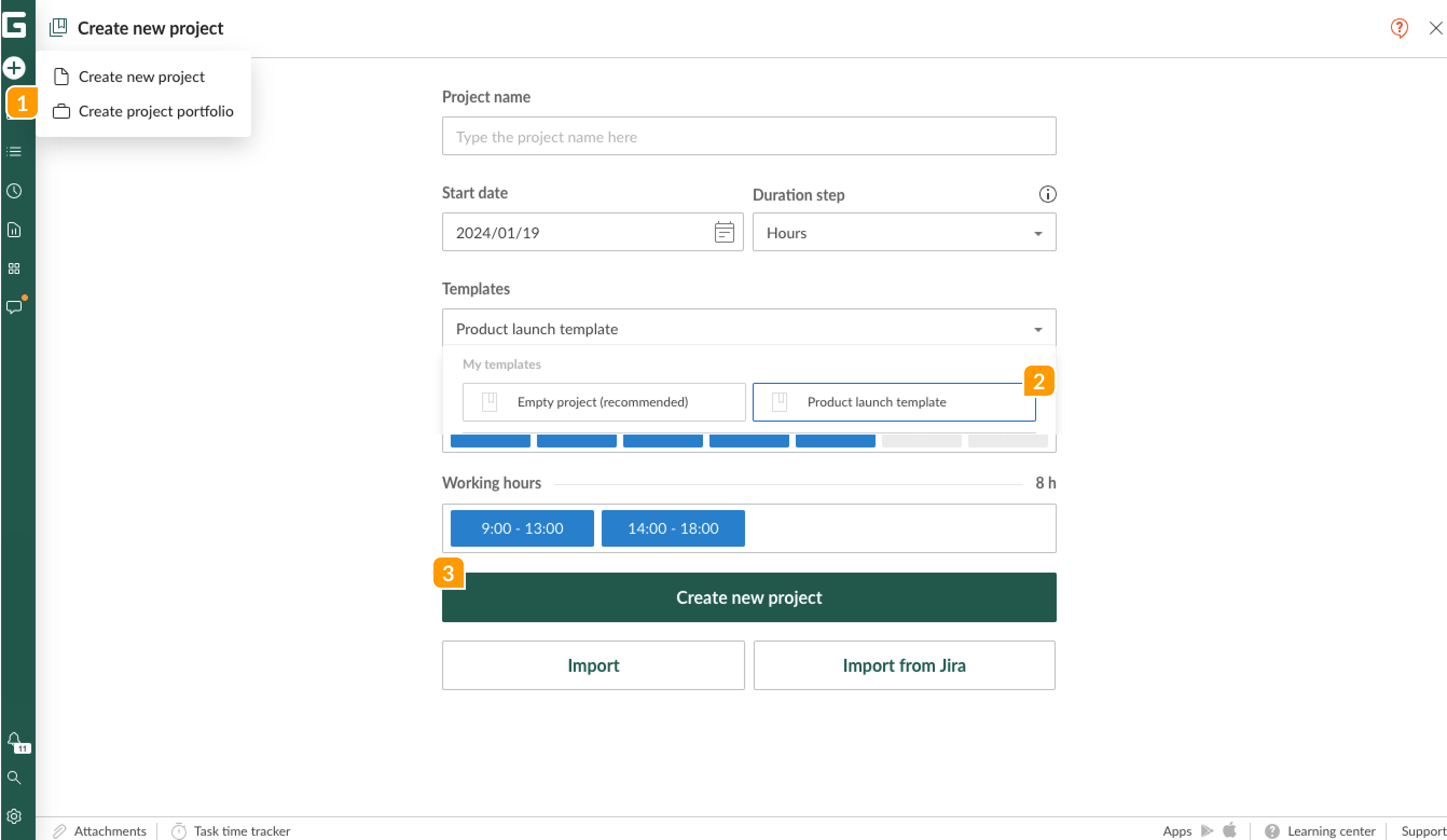 Projects - Create new project from a template.png