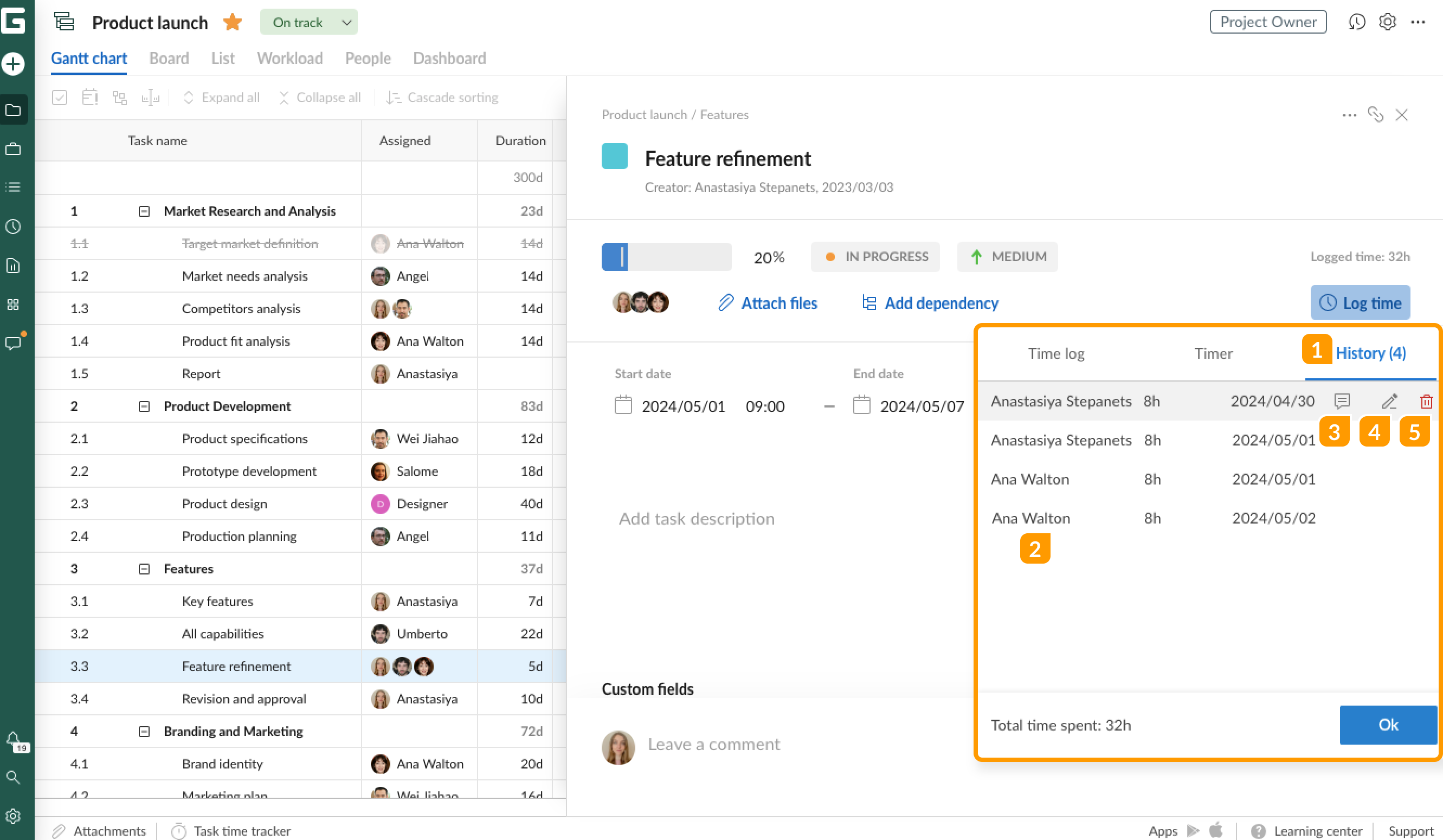 Resource management-Time log-History tab-2.png