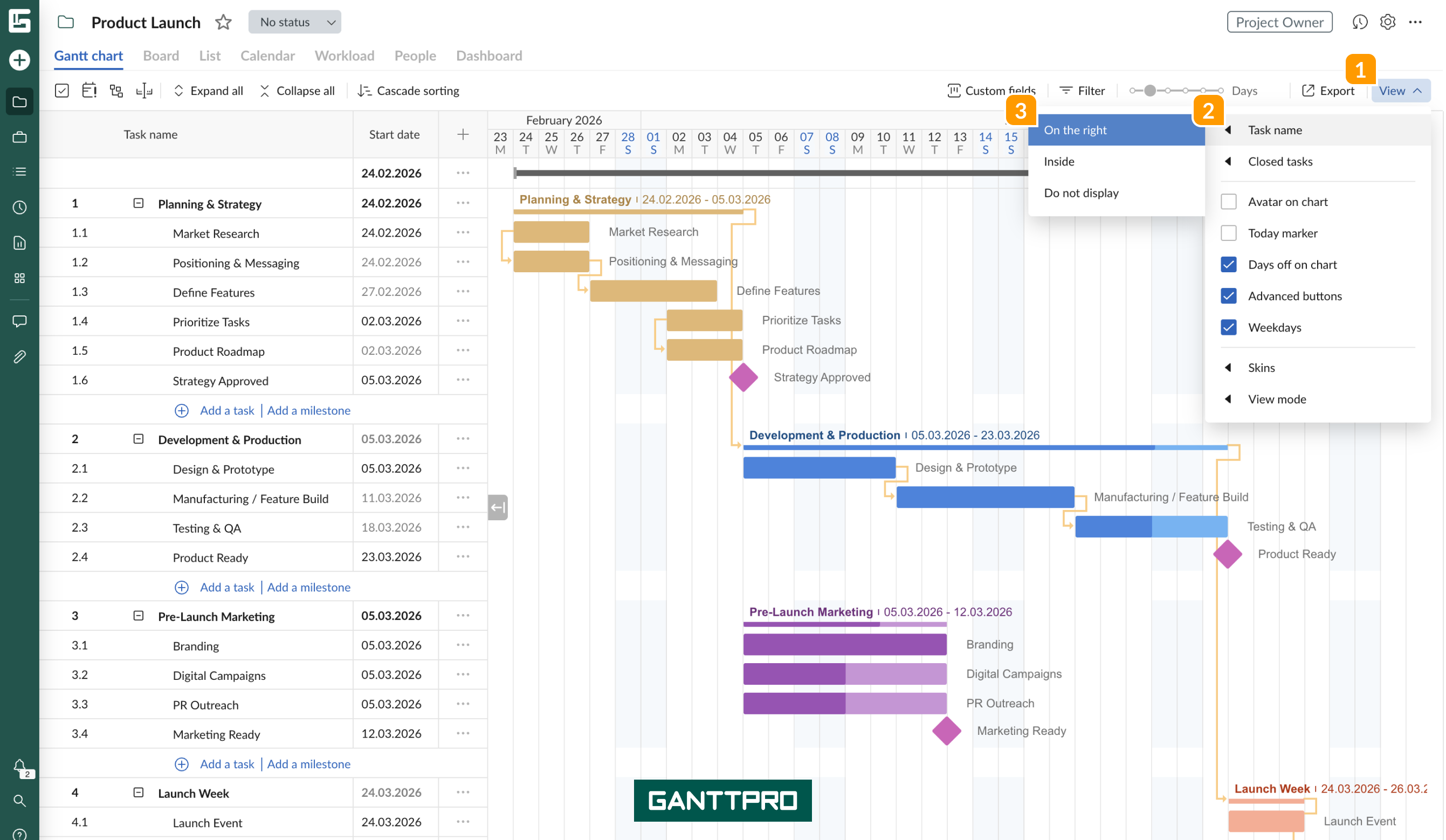 Gantt chart view-Task name.png