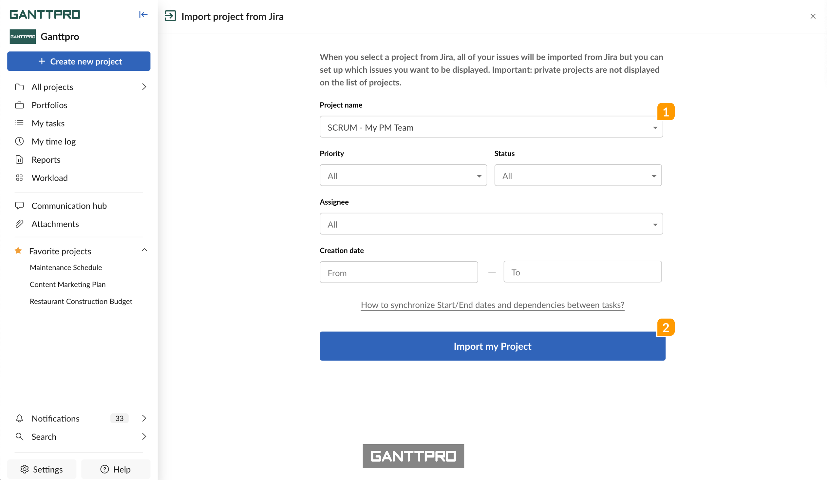 Jira integration-Import my project.png